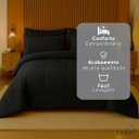 Ver imagem 4 de Jogo de Cama Casal 6 Peças com Edredom e Lençol Preto Casa Dona