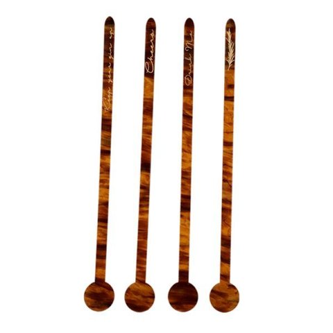 Jogo de Colheres Coquetel Mescla - 4 Pçs