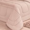Jogo de cama Casal 6 peças com Edredom e Lençol Casa Dona Bege - 2