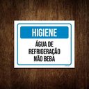 Ver imagem 1 de Kit 10 Placas Higiene Água De Refrigeração Não Beba