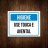Kit 3 Placas Higiene Use Touca e Avental - 1