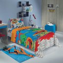 Ver imagem 1 de Jogo de Lençol Hot Wheels Solteiro 2pçs Azul