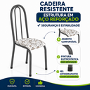 Ver imagem 3 de Kit Conjunto de 4 Cadeiras Sala de Jantar Cozinha Aço Metal