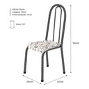 Ver imagem 3 de Kit Conjunto de 4 Cadeiras Sala de Jantar Cozinha Aço Metal