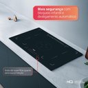 Ver mais imagens de Cooktop de Indução Hq 5 Bocas Painel Touch Free Zone Preto 9000w Hq-ide9005fz 220v