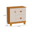 Ver imagem 6 de Berço Mini Cama com Cômoda Sapateira 1 Porta e 4 Gavetas Apolo Areia Fosco/Savana - Reller Móveis