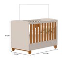 Ver imagem 5 de Berço Mini Cama com Cômoda Sapateira 1 Porta e 4 Gavetas Apolo Areia Fosco/Savana - Reller Móveis