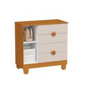 Ver imagem 4 de Berço Mini Cama com Cômoda Sapateira 1 Porta e 4 Gavetas Apolo Areia Fosco/Savana - Reller Móveis