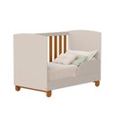 Ver imagem 3 de Berço Mini Cama com Cômoda Sapateira 1 Porta e 4 Gavetas Apolo Areia Fosco/Savana - Reller Móveis