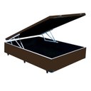 Ver imagem 1 de Base Cama Box Viúva Baú 41x188x128 Cor Marrom