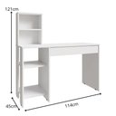 Ver imagem 5 de Mesa para Computador Smart Movelove 1 Gaveta MDP com Nicho Superior Opcional Branco