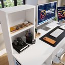 Ver imagem 7 de Mesa para Computador Smart Movelove 1 Gaveta MDP com Nicho Superior Opcional Branco