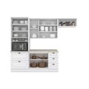 Ver imagem 5 de Cozinha Modulada Henn Americana 5 Peças (2aéreos+1paneleiro+1balcão+1complemento) C5p32 Branco-