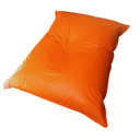 Ver imagem 1 de Puff Almofadão Retangular Almofadão Gigante Eventos Estofadão Aconchegante Cheio - Laranja