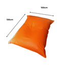 Ver imagem 2 de Puff Almofadão Retangular Almofadão Gigante Eventos Estofadão Aconchegante Cheio - Laranja