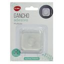 Ver imagem 6 de Gancho Auto Adesivo Transparente Multiuso Pendurar Chave Bolsa Sem Furar Colar Parede Cabide