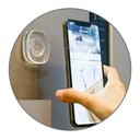 Ver imagem 2 de Gancho Auto Adesivo Transparente Multiuso Pendurar Chave Bolsa Sem Furar Colar Parede Cabide