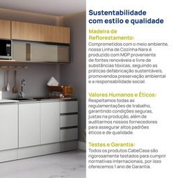 Cozinha Modulada 5 Peças 3 Aéreos 2 Balcões Nara Cabecasa Madeiramadeira - 19