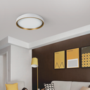 Ver imagem 4 de Lustre de Led Paflon Redondo Branco com Dourado 3000k