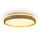 Ver imagem 2 de Lustre de Led Paflon Redondo Branco com Dourado 3000k