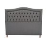 Cabeceira Estilo Provençal Premium Linho Cinza Queen 160x120 - 2