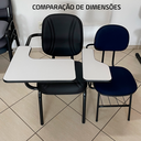 Ver imagem 5 de Cadeira Escritório Obeso Plus Size Escolar Prancheta 200kg