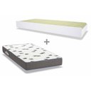 Ver imagem 1 de Colchão Solteiro D33 Ortobom + Cama Auxiliar Teen Aquarela Branco