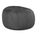 Ver imagem 1 de Puff Cama Gigante Redondo Suede 100x50 com Enchimento Sala:100x50/Cinza