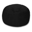 Ver imagem 4 de Puff Cama Gigante Redondo Suede 100x50 com Enchimento Sala:100x50/Cinza