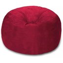 Ver imagem 5 de Puff Cama Gigante Redondo Suede 100x50 com Enchimento Sala:100x50/Cinza