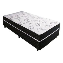 Cama Box Conjugado Ortopédico Solteiro Branco Bamboo 78x188x40 - 1
