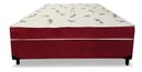 Ver imagem 2 de Cama Box Conjugado Ortopédico Casal Suede Vermelho 138x188x40