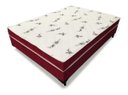 Ver imagem 1 de Cama Box Conjugado Ortopédico Casal Suede Vermelho 138x188x40
