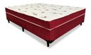 Ver imagem 3 de Cama Box Conjugado Ortopédico Casal Suede Vermelho 138x188x40