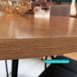 Conjunto Sala de Jantar 4 Cadeiras Nolita Carraro Fre/ros/are - 5