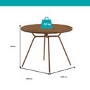 Ver imagem 4 de Conjunto Sala de Jantar 4 Cadeiras Nolita Carraro Fre/ros/are