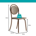 Ver mais imagens de Conjunto Sala de Jantar 4 Cadeiras Nolita Carraro Fre/ros/are