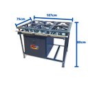 Ver imagem 5 de Fogão Industrial 6 Bocas 6QS Baixa Pressão com Forno 90L de Piso