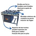 Ver imagem 4 de Fogão Industrial 6 Bocas 6QS Baixa Pressão com Forno 90L de Piso