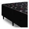 Cama Box Conjugado Ortopédico Viúva Suede Preto 128x188x40 - 2