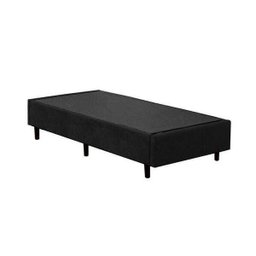 Base Box Solteiro Courino Preto 88x188x40 - 1