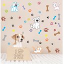 Ver imagem 1 de Adesivo de Parede para Pet Shop Cachorrinho Gatinho e Patas