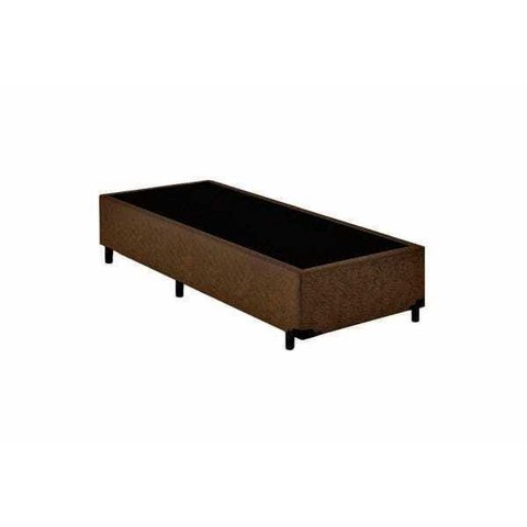 Base Box Solteiro Courino Marrom 88x188x40