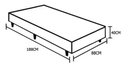 Ver imagem 3 de Base Box Solteiro Courino Marrom 88x188x40