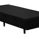 Ver imagem 4 de Base Box Solteiro Suede Preto 88x188x40