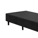 Ver imagem 2 de Base Box Solteiro Suede Preto 88x188x40