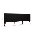 Ver imagem 3 de Aparador Buffet Retro para Sala de Estar 7 Portas Nicarágua - Preto