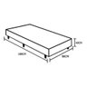 Base Box Solteiro Suede Cinza 88x188x40 - 2