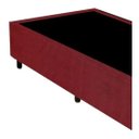Ver imagem 2 de Base Box Solteiro Suede Vermelho 88x188x40
