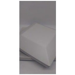 10 Prato Quadrado Refeição Multiuso Lanche Branco Casa - 5